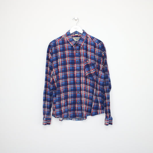 Vintage Piero Baldini flannel shirt in red, white and blue. Best fits XL