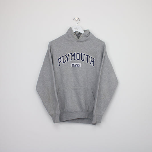Vintage Ritchie's Plymouth Mass hoodie in grey. Best fits M