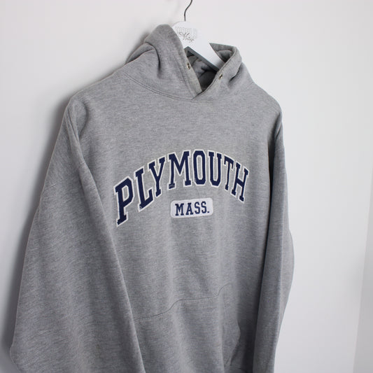 Vintage Ritchie's Plymouth Mass hoodie in grey. Best fits M