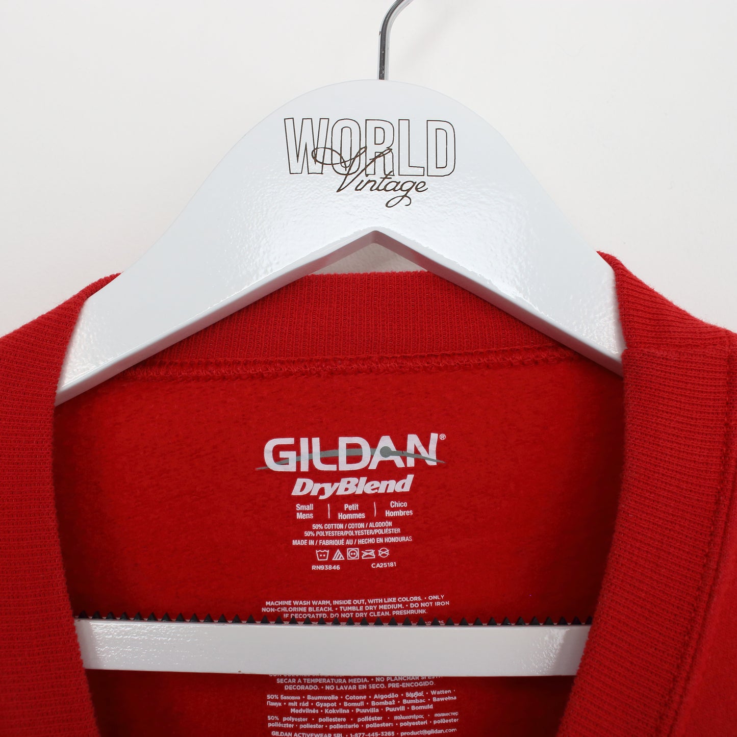 Vintage Gildan Wabash sweatshirt in red. Best fits S