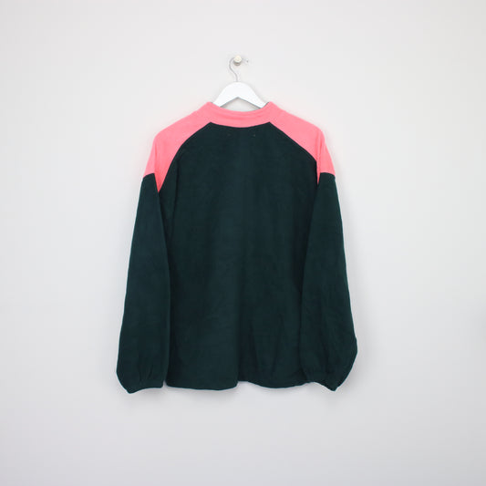 Vintage Arthur & Duff fleece in green and pink. Best fits XL