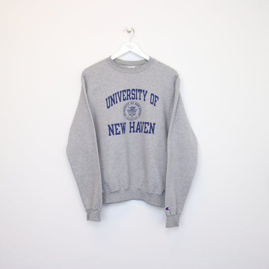 Vintage Champion University of New Haven sweatshirt in grey. Best fits S