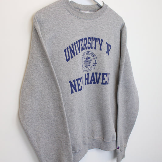 Vintage Champion University of New Haven sweatshirt in grey. Best fits S