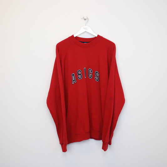 Vintage Asics Sweatshirt in red. Best fits XXL