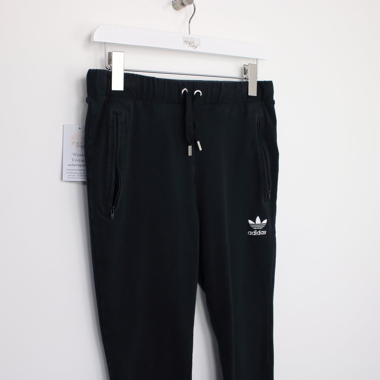 Vintage Womens Adidas joggers in black. Best fits size 10