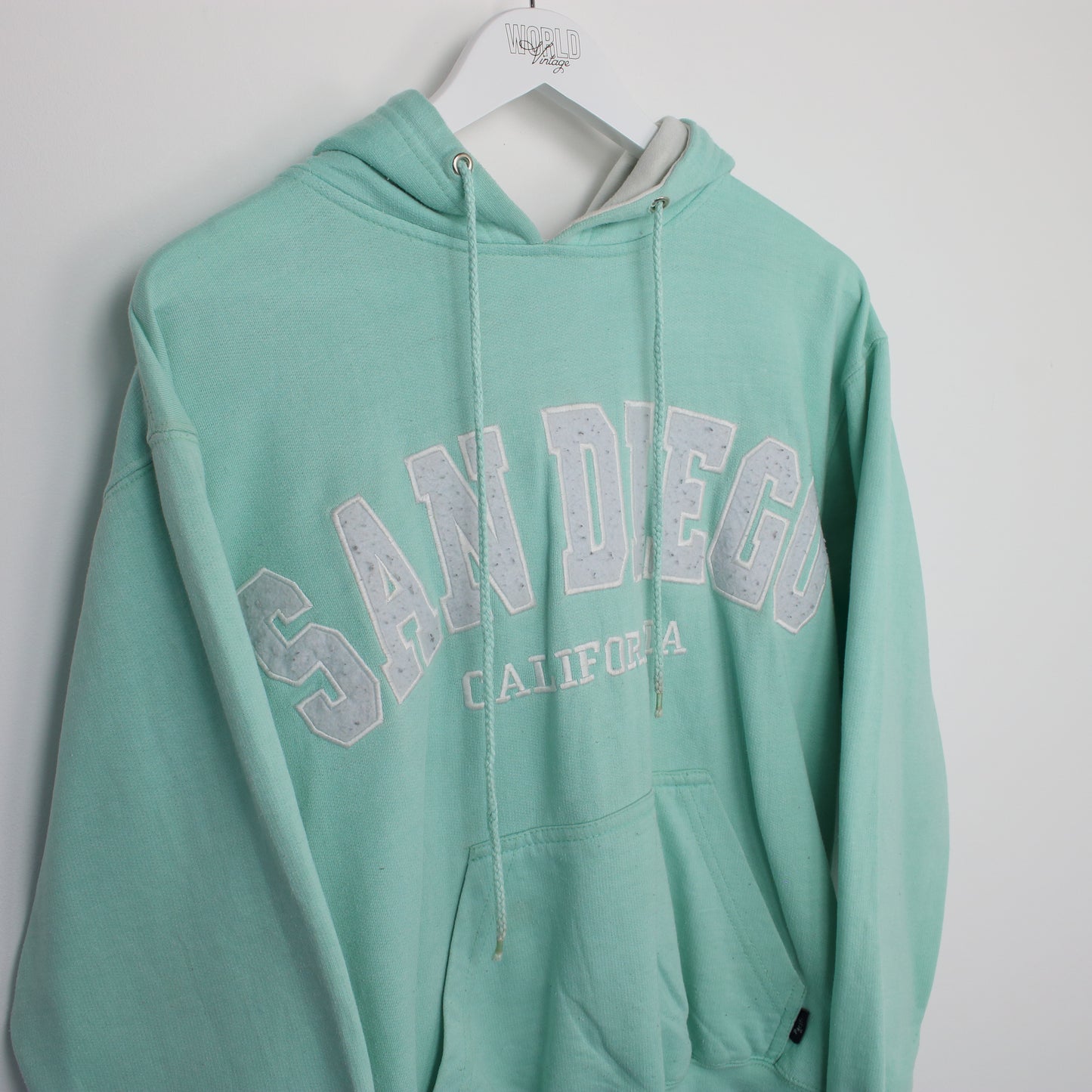 Vintage Pacific & CO San Diego hoodie in blue. Best fits S