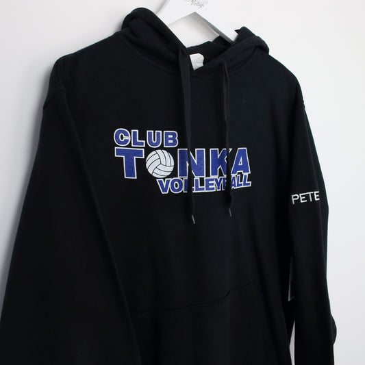 Vintage Augusta Tonka Volleyball hoodie in black. Best fits L