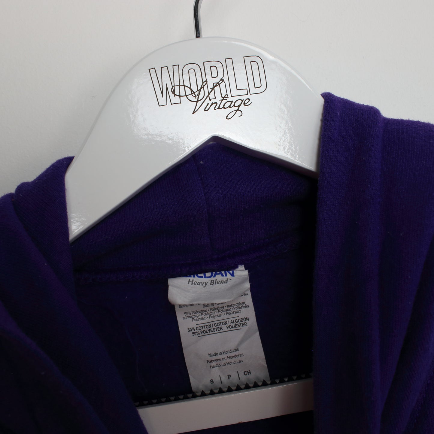 Vintage Gildan Baltimore hoodie in purple. Best fits S