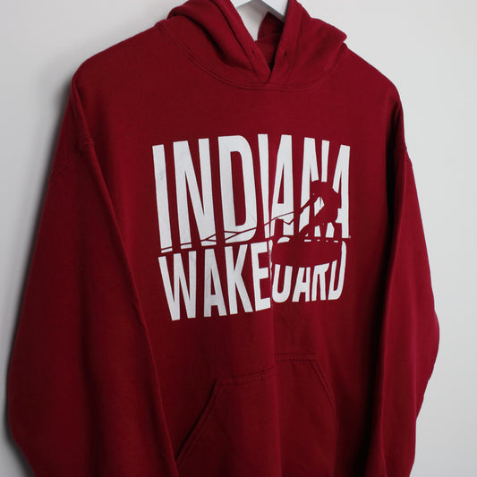 Vintage Gildan Indiana hoodie in red. Best fits M