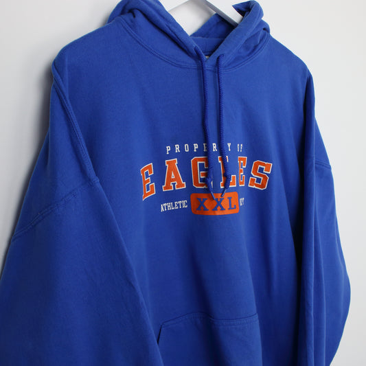 Vintage Gildan Eagles hoodie in blue. Best fits XXL