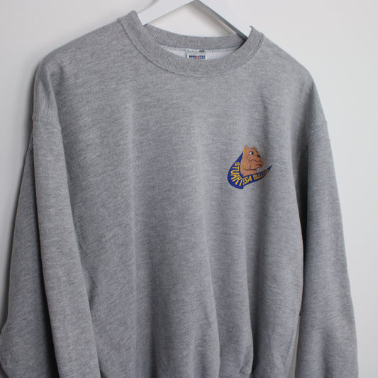 Vintage Jerzees Stuart Mesa Bulldogs sweatshirt in grey. Best fits M