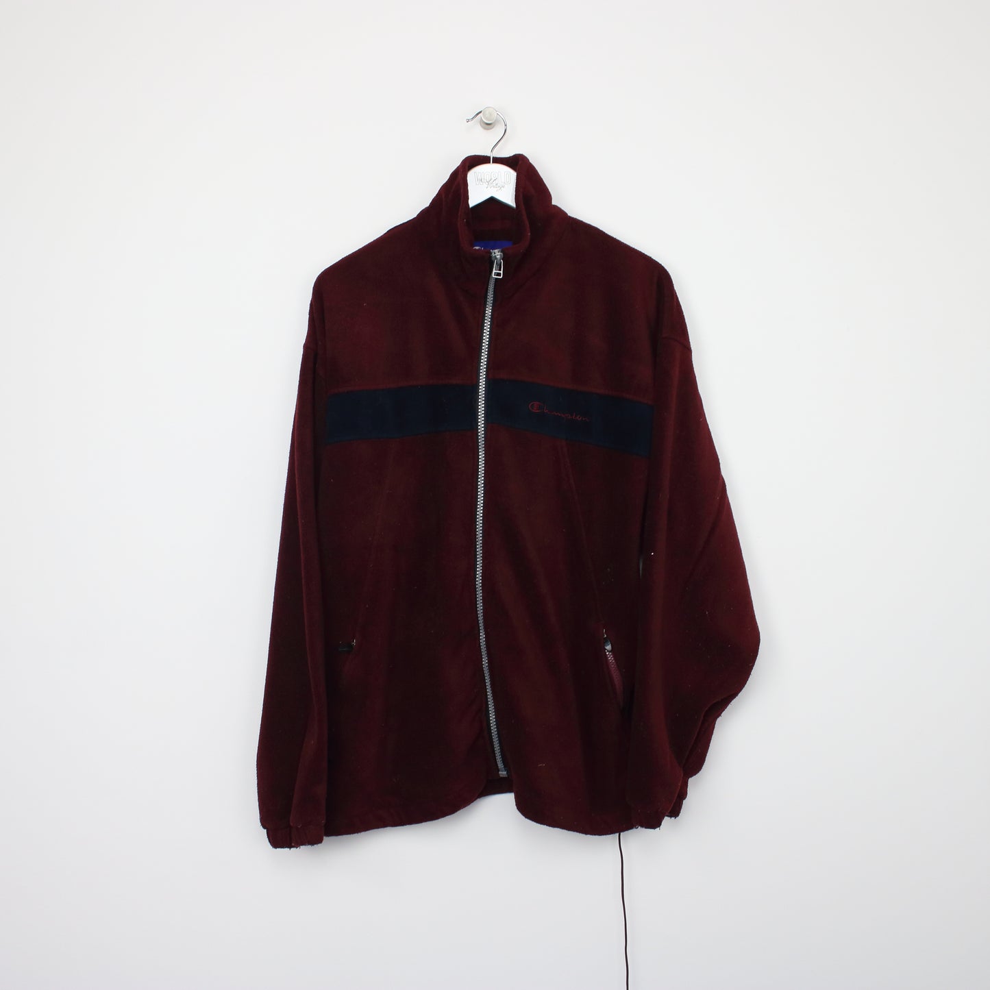 Vintage Champion fleece in burgundy. Best fits XL