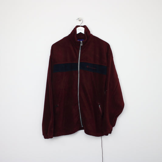 Vintage Champion fleece in burgundy. Best fits XL