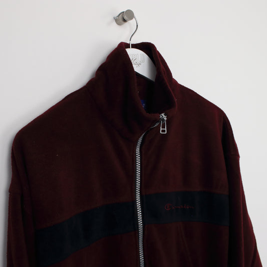 Vintage Champion fleece in burgundy. Best fits XL