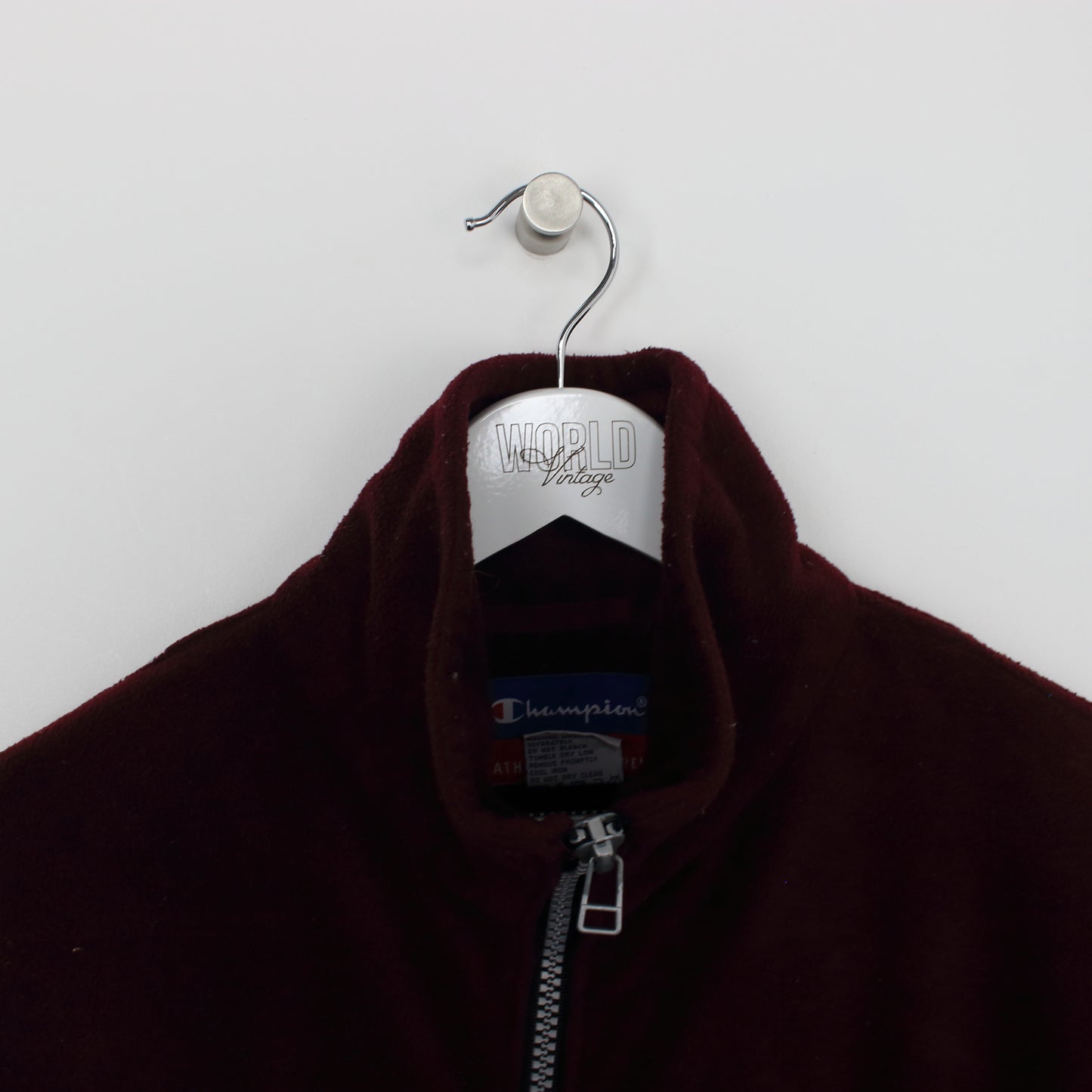 Vintage Champion fleece in burgundy. Best fits XL